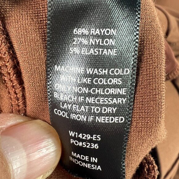 Betabrand Dress Pants Women's 35x28* 7 Pocket Straight Brown Stretch Yoga Tag XL - Picture 8 of 16